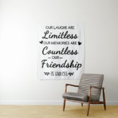 Our Laughs Are Limitless Friendship Quote Wandkleed (In situ)