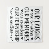 Our Laughs Are Limitless Friendship Quote  Wandkleed (Voorkant (horizontaal))