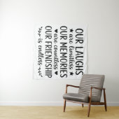 Our Laughs Are Limitless Friendship Quote  Wandkleed (In Situ (horizontaal))