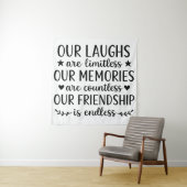 Our Laughs Are Limitless Friendship Quote  Wandkleed (In situ)
