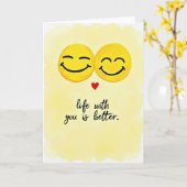 Our Life Is Better Together Card Kaart (Gele Bloem)