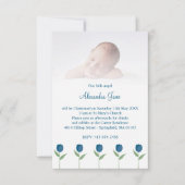 Our Little Angel Quote for Baby Baptism with Tulip (Voorkant)