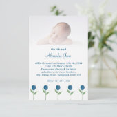 Our Little Angel Quote for Baby Baptism with Tulip (Staand voorkant)
