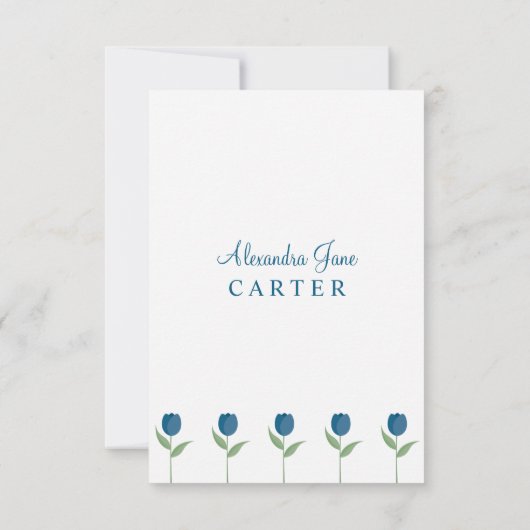 Our Little Angel Quote for Baby Baptism with Tulip (Achterkant)