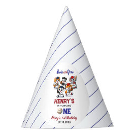 Our Little Animals Baseball 1st Birthday Party Feesthoedjes