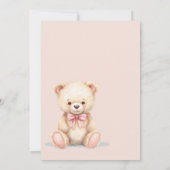Our Little Bear on the Way Spring Fall Baby Shower Kaart (Achterkant)