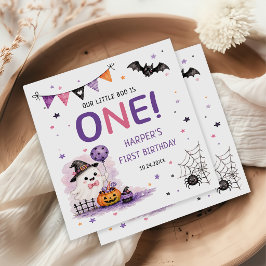 Our Little Boo Halloween Birthday Napkins Servet