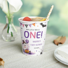 Our Little Boo Halloween Birthday Paper Cups Papieren Bekers