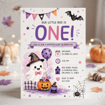 Our Little Boo Is One Halloween Birthday Party