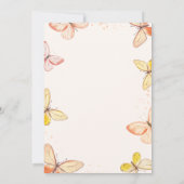 Our Little Butterfly Buttercream 1st Birthday Kaart (Achterkant)