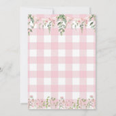 Our Little Butterfly is turning 1 Birthday Floral Kaart (Achterkant)