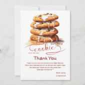 Our Little Cookie Is On The Way Baby Shower Bedankkaart (Voorkant)