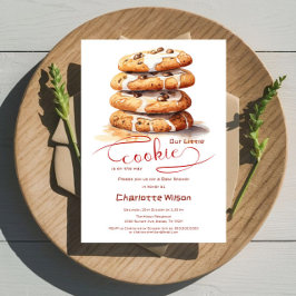 Our Little Cookie Is On The Way Cute Baby Shower Kaart