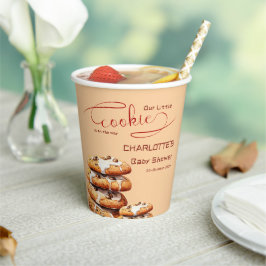 Our Little Cookie Is On The Way Cute Baby Shower Papieren Bekers