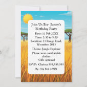Our Little Cub Is Turning 1 Birthday Invitation |  Kaart (Achterkant)