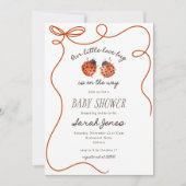 Our Little Love Bug Baby Shower Invitation Kaart (Voorkant)