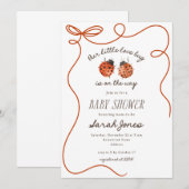 Our Little Love Bug Baby Shower Invitation Kaart (Voorkant / Achterkant)