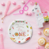 Our Little Meatball 1st Birthday Papieren Bordje (Feest)