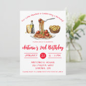 Our Little Meatball is Celebrating a Birthday!  Kaart (Staand voorkant)