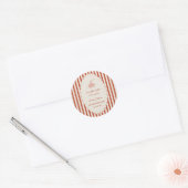Our little meatball is turning one 1st Birthday  Ronde Sticker (Envelop)