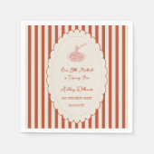 Our little meatball is turning one 1st Birthday  Servet (Voorkant)