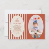 Our little meatball is turning one Birthday Photo  Bedankkaart (Voorkant)