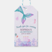 Our Little Mermaid Cute Birthday Party  Cadeaulabel (Voorkant)