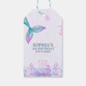 Our Little Mermaid Cute Birthday Party  Cadeaulabel (Achterkant)