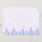Our Little Mermaid Fun Birthday Party Pink Kaart (Achterkant)
