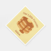 Our Little Pancake Breakfast Brunch Theme Custom Servet (Hoek)