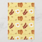 Our Little Pancake Breakfast Brunch Theme Kaart (Achterkant)