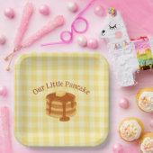Our Little Pancake Brunch Theme Baby Shower Papieren Bordje (Feest)