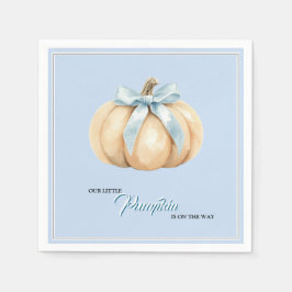 Our Little Pumpkin Fall Baby Shower Blue Baby Boy Servet