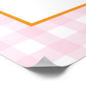 Our Little Pumpkin Girl 1st Birthday Welcome Poster (Hoek)