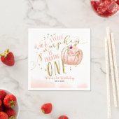 Our Little Pumpkin Is Turning One 1st Birthday Servet (Insitu)