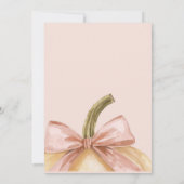 Our Little Pumpkin on the Way Fall Baby Shower Kaart (Achterkant)