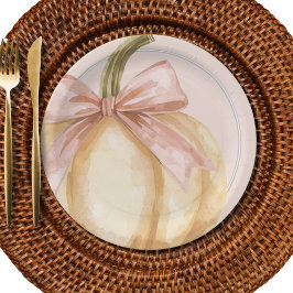 Our Little Pumpkin on the Way Fall Baby Shower Papieren Bordje