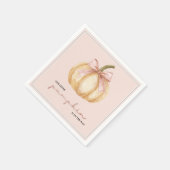 Our Little Pumpkin on the Way Fall Baby Shower Servet (Hoek)