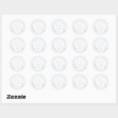 Our Little Silly Goose Blue Birthday Party Ronde Sticker (Vel)