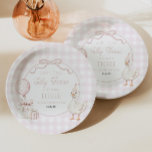 Our Little Silly Goose Pink Bow Birthday Party Papieren Bordje<br><div class="desc">These are Our Little Silly Goose Pink Bow Birthday Party Paper Plates!</div>