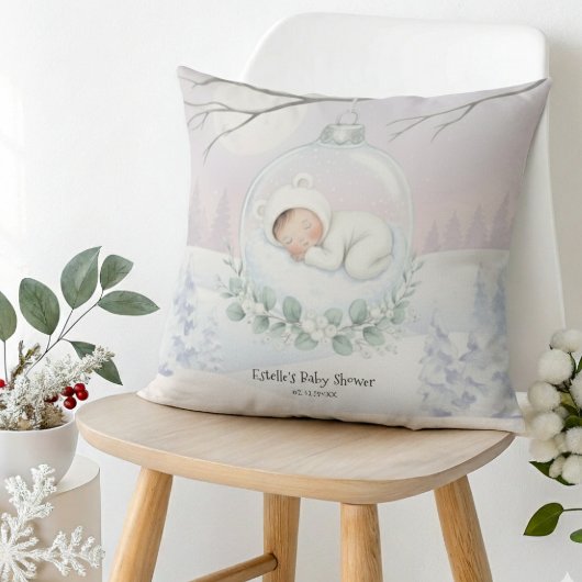 Our Little Snowbaby is on the way Cozy Decor Kussen