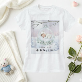 Our Little Snowbaby is on the way Mom Gift T-shirt