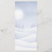 Our Little Snowbaby is on the way Party Menu (Achterkant)