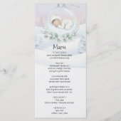 Our Little Snowbaby is on the way Party Menu (Voorkant)