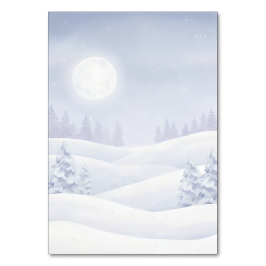 Our Little Snowbaby is on the way Seating Guide Kaart (Achterkant)