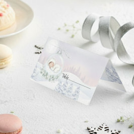 Our Little Snowbaby is on the way Seating Name Kaart