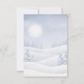 Our Little Snowbaby is on the way Thank You Card Bedankkaart (Achterkant)