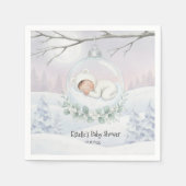 Our Little Snowbaby is on the way Winter Accent Servet (Voorkant)