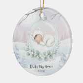Our Little Snowbaby is on the way Winter Keepsake Keramisch Ornament (Links)