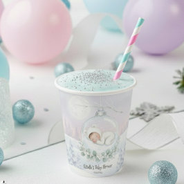 Our Little Snowbaby is on the way Winter snow  Papieren Bekers